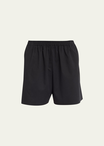 Shop The Row Gunther Oversized Boxer Shorts In Black