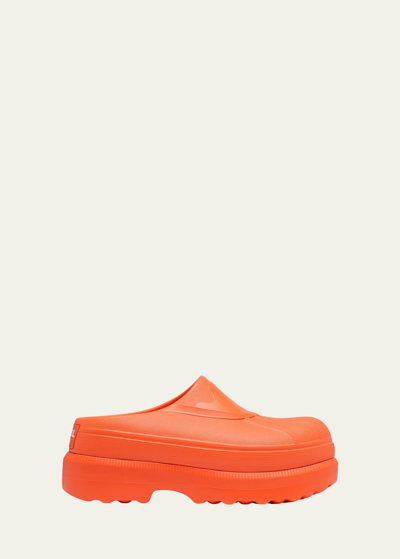 Shop Sorel Caribou Rubber Comfort Mules In Optimized Orange,