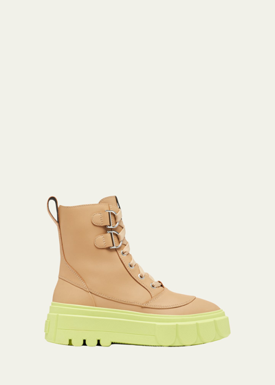 Sorel Caribou Leather Lace-up Boots In Canoe Tippet