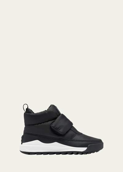 Sorel Ona Rmx Puffy Grip Weather Boots In Black Sea Salt