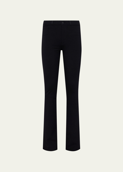 Shop L Agence Selma High Rise Sleek Baby Bootcut Pants In Black