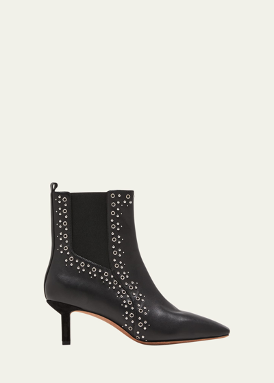 Shop 3.1 Phillip Lim / フィリップ リム Nell Grommet Chelsea Ankle Booties In Black