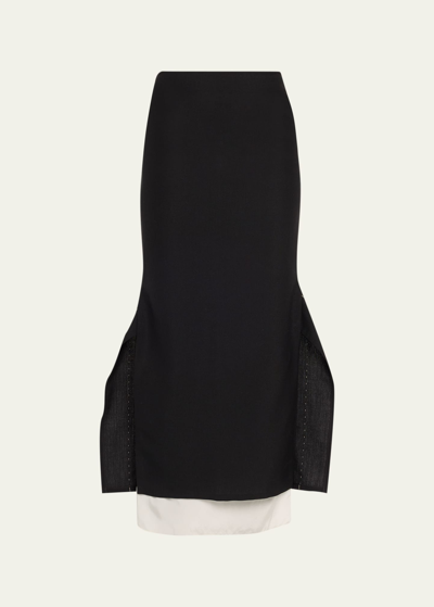 Shop The Row Patillon Deconstructed Maxi Skirt In Black