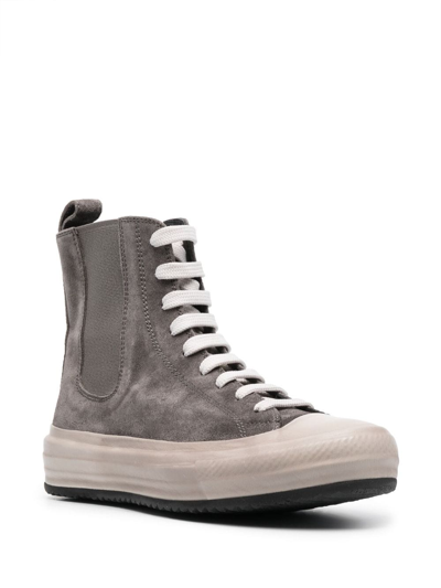 Officine Creative High-top-sneakers Aus Wildleder In Grey