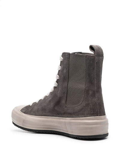 Officine Creative High-top-sneakers Aus Wildleder In Grey