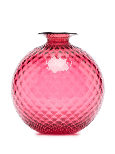 Shop Venini Monofiore Textured Vase In Pink