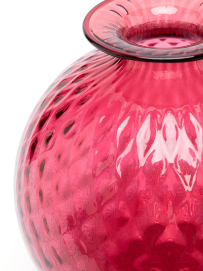 Shop Venini Monofiore Textured Vase In Pink
