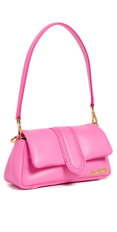 Shop Jacquemus Le Petit Bambimou Bag Neon Pink