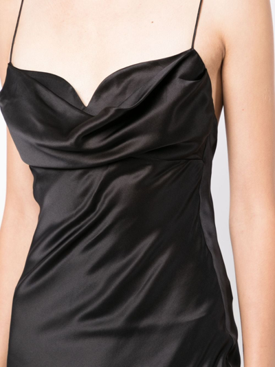 Shop Rachel Gilbert Skye Silk Sleeveless Gown In Black