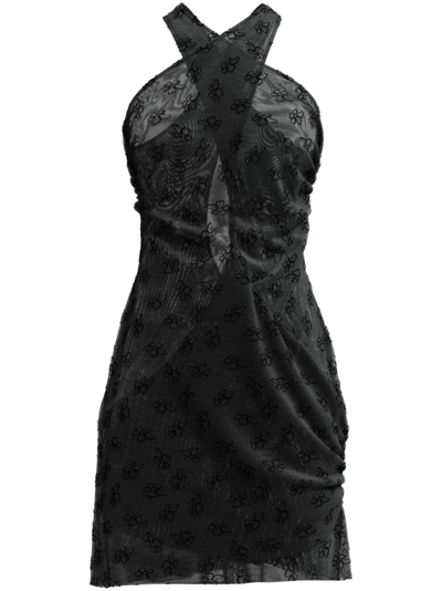 Shop Margherita Maccapani Clari Cutout-detail Dress In Black