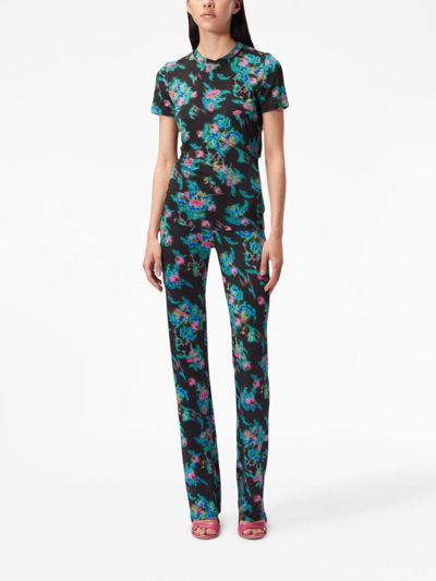 Margherita Maccapani The Skimpy Abstract-print T-shirt In Black
