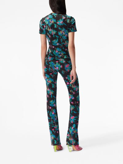 Margherita Maccapani The Skimpy Abstract-print T-shirt In Black