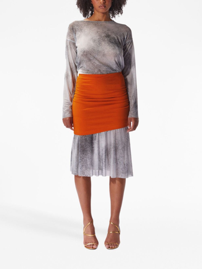 MARGHERITA MACCAPANI THE SECOND SKIN SPRAY-PRINT T-SHIRT 