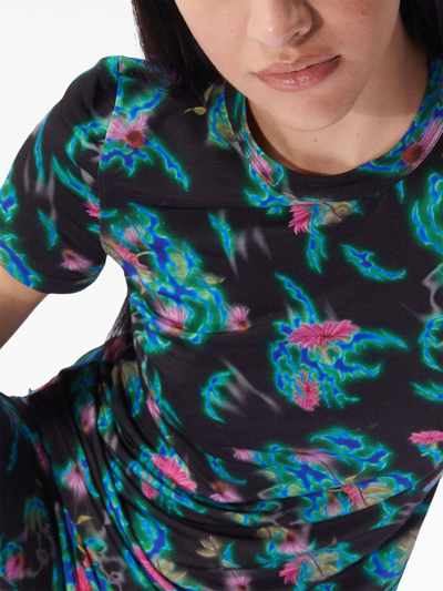Margherita Maccapani The Skimpy Abstract-print T-shirt In Black