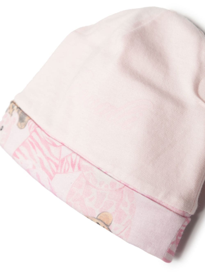 Shop Roberto Cavalli Junior Animal-print Babygrow Set In Pink