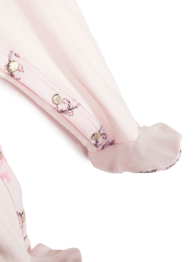 Shop Roberto Cavalli Junior Logo-print Babygrow Set In Pink