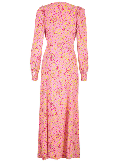 Shop Rotate Birger Christensen Jacquard Maxi Dress In Rose