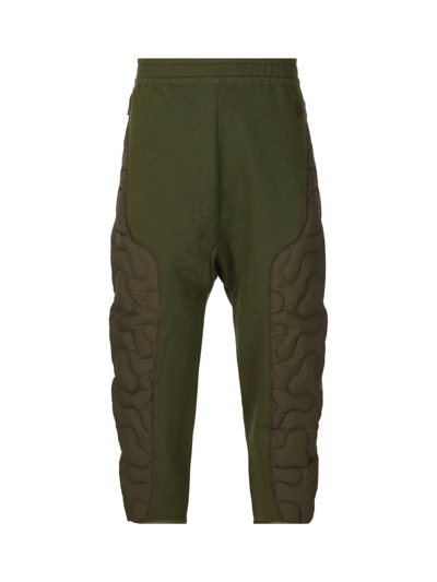 Shop Moncler Genius Moncler X Salehe Bembury High Waist Quilted Trousers In Green