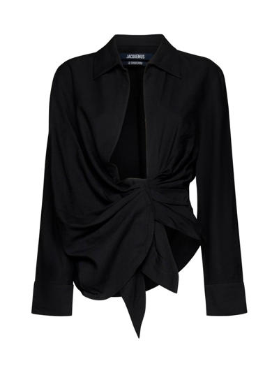 Shop Jacquemus Bahlia Tie In Black