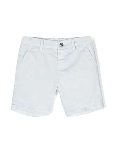 Shop Roberto Cavalli Junior Monogram-patch Cotton Shorts In 05171