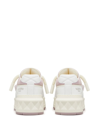 Valentino One Stud Xl Low-top Sneakers In White