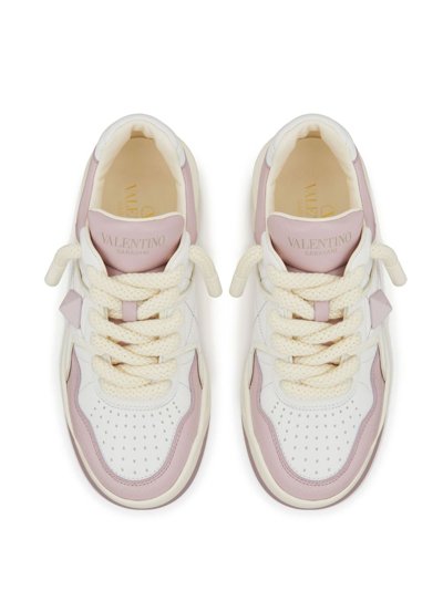 Valentino One Stud Xl Low-top Sneakers In White