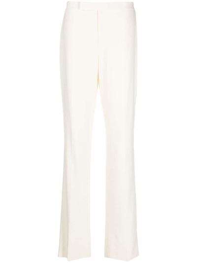 Polo Ralph Lauren Seth Wool Crepe Tuxedo Pant In White