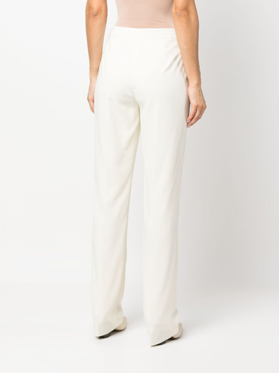 Polo Ralph Lauren Seth Wool Crepe Tuxedo Pant In White