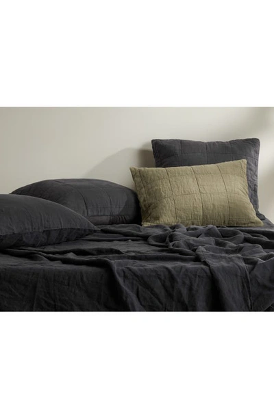 Parachute Linen Box Quilted Sham Set In Surplus