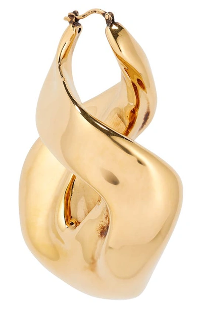 Shop Alexander Mcqueen Twisted Drop Earrings In 0448 Mcq0977 Oro O.b Antl