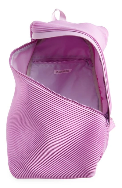Shop Issey Miyake Bias Pleated Backpack In Purple