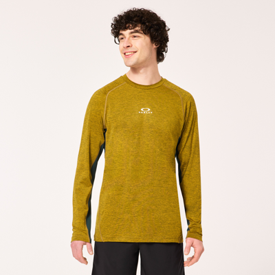 Shop Oakley O Fit Rc Ls Tee In Yellow,green