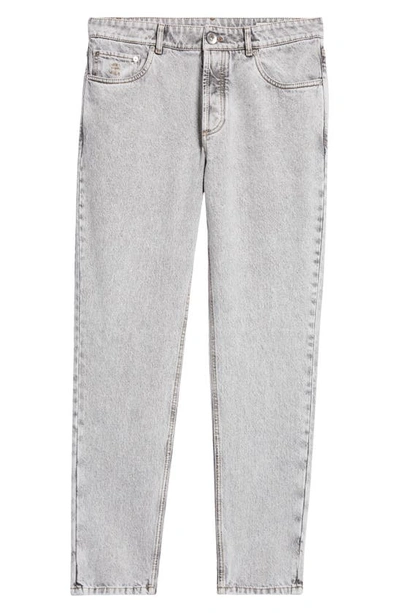 Shop Brunello Cucinelli Acid Wash Jeans In C7819-medium Grey