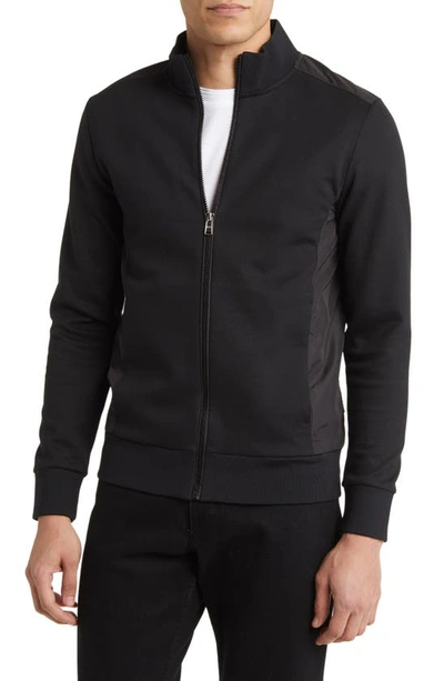 Shop Hugo Boss Shepherd Zip Jacket In Black