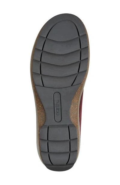 Earth Women's Kolia Round Toe Slip-on Casual Heeled Mules Dark Red In Baccanera