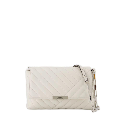 Shop Isabel Marant Merine Foldover Top Shoulder Bag In White