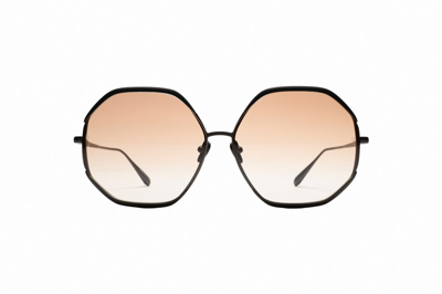 Shop Linda Farrow Camila Oversized Sunglasses In Black