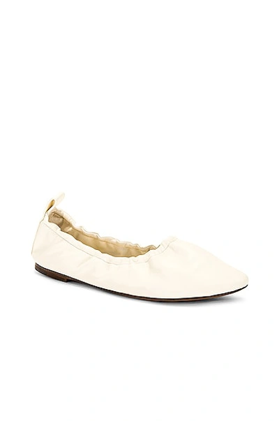Shop The Row Glove Ballet Flat In Ivory