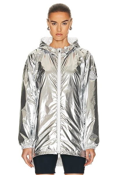 Moncler Silver Jubba Reversible Jacket In Silver