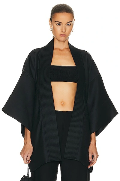 Shop Wardrobe.nyc Kimono In Black