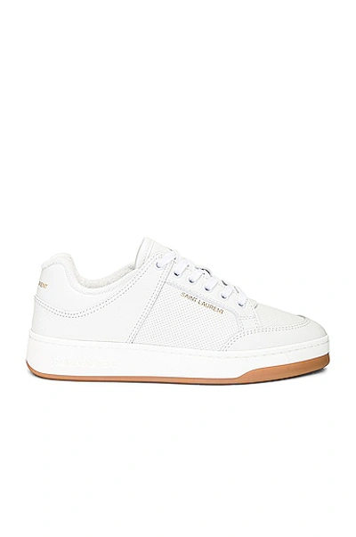 Shop Saint Laurent Sl61 Sneaker In Blanc Optique