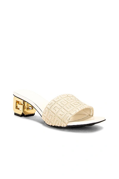 Shop Givenchy G Cube Mule Sandal In Natural