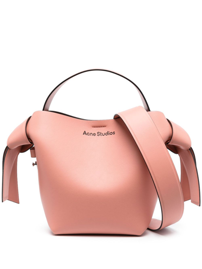 Shop Acne Studios Mini Musubi Shoulder Bag In Pink