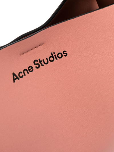 Acne Studios Musubi Salmon Pink Calf Leather Mini Bag In Pink