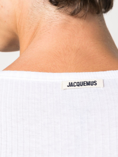 Shop Jacquemus Le Débardeur Caraco Tank Top In White