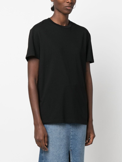 Shop Wardrobe.nyc Crew-neck Cotton T-shirt In Black