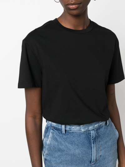 Shop Wardrobe.nyc Crew-neck Cotton T-shirt In Black