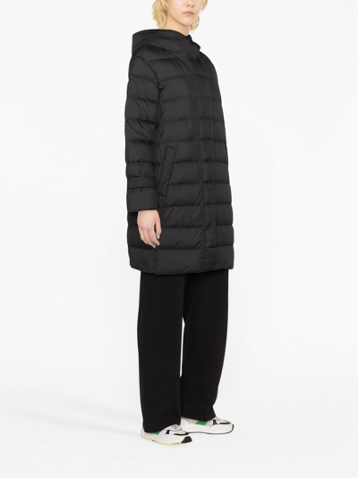 Shop Woolrich Ellis Padded Hooded Coat In Black