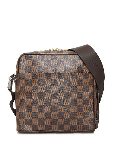 Pre-owned Louis Vuitton 2004 Olav Pm Crossbody Bag In Brown