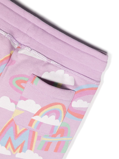 Stella Mccartney Graphic-print Cotton Tracksuit In Purple